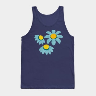 Delicate Blue Blossoms Tank Top